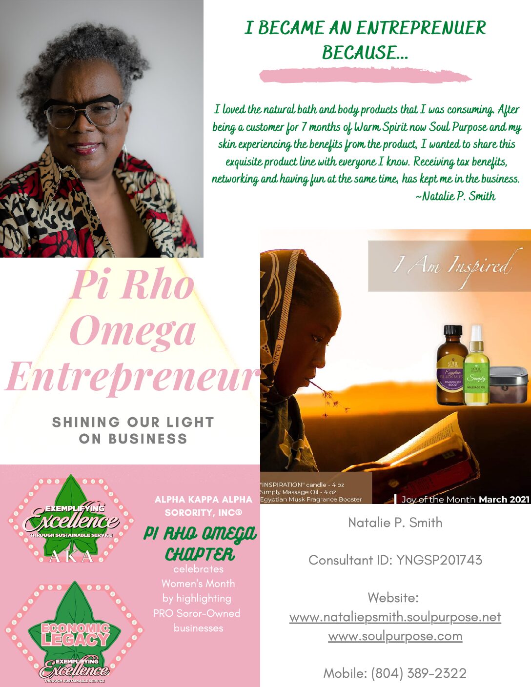 Pi Rho Omega Chapter Pi Rho Omega Entrepreneur